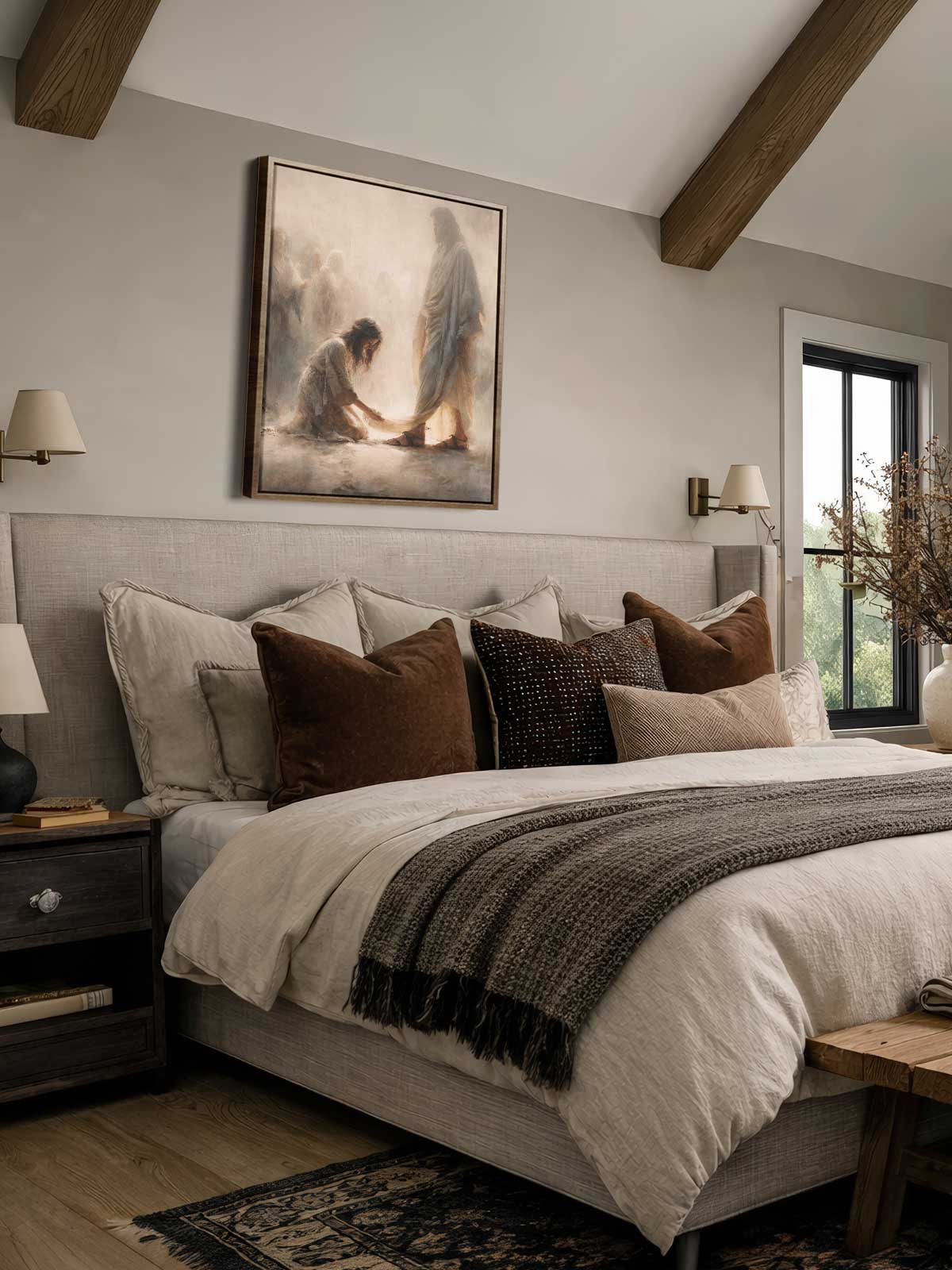 [29]-Framed-Canvas---Bedroom