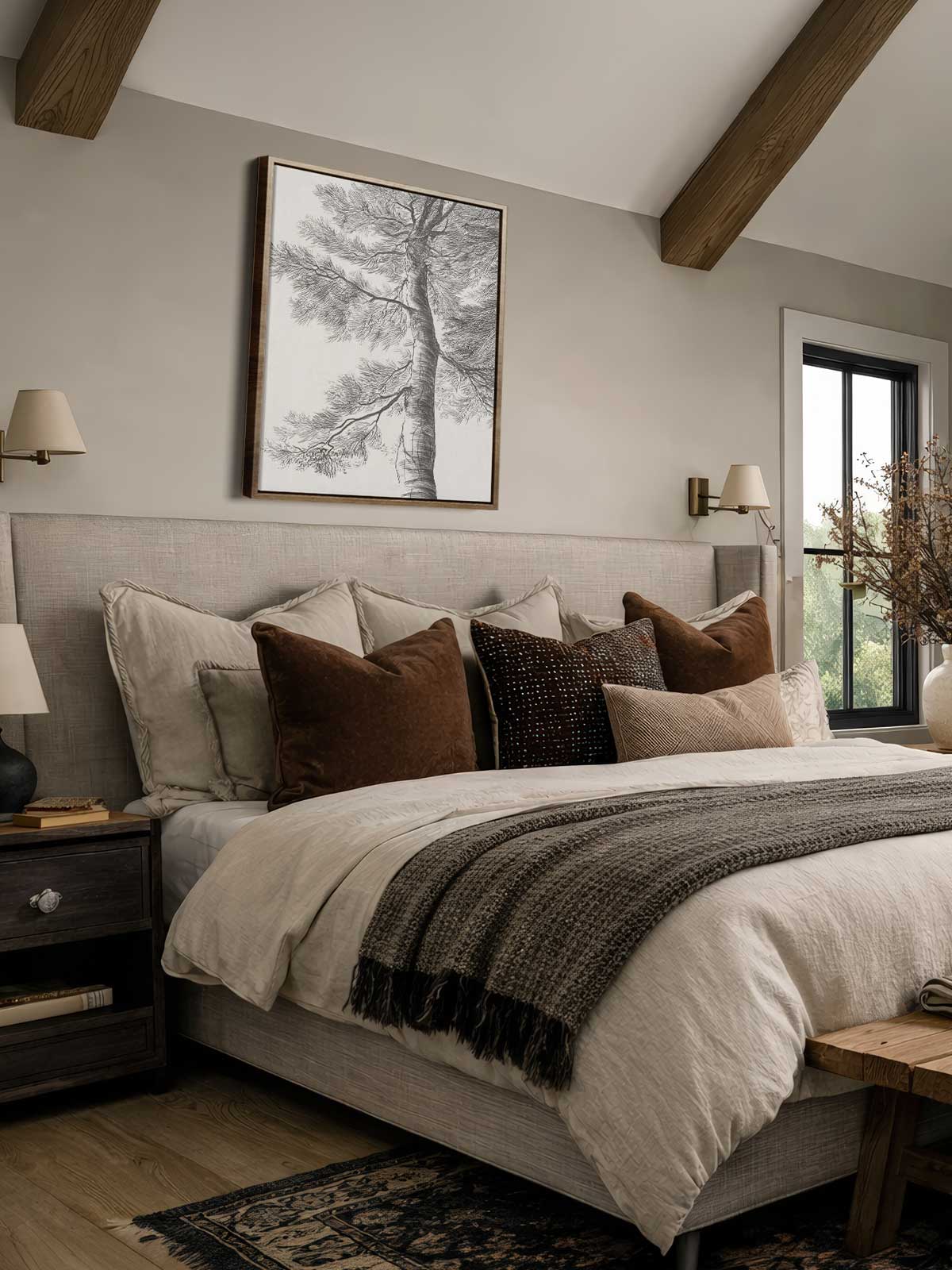 [29]-Framed-Canvas---Bedroom