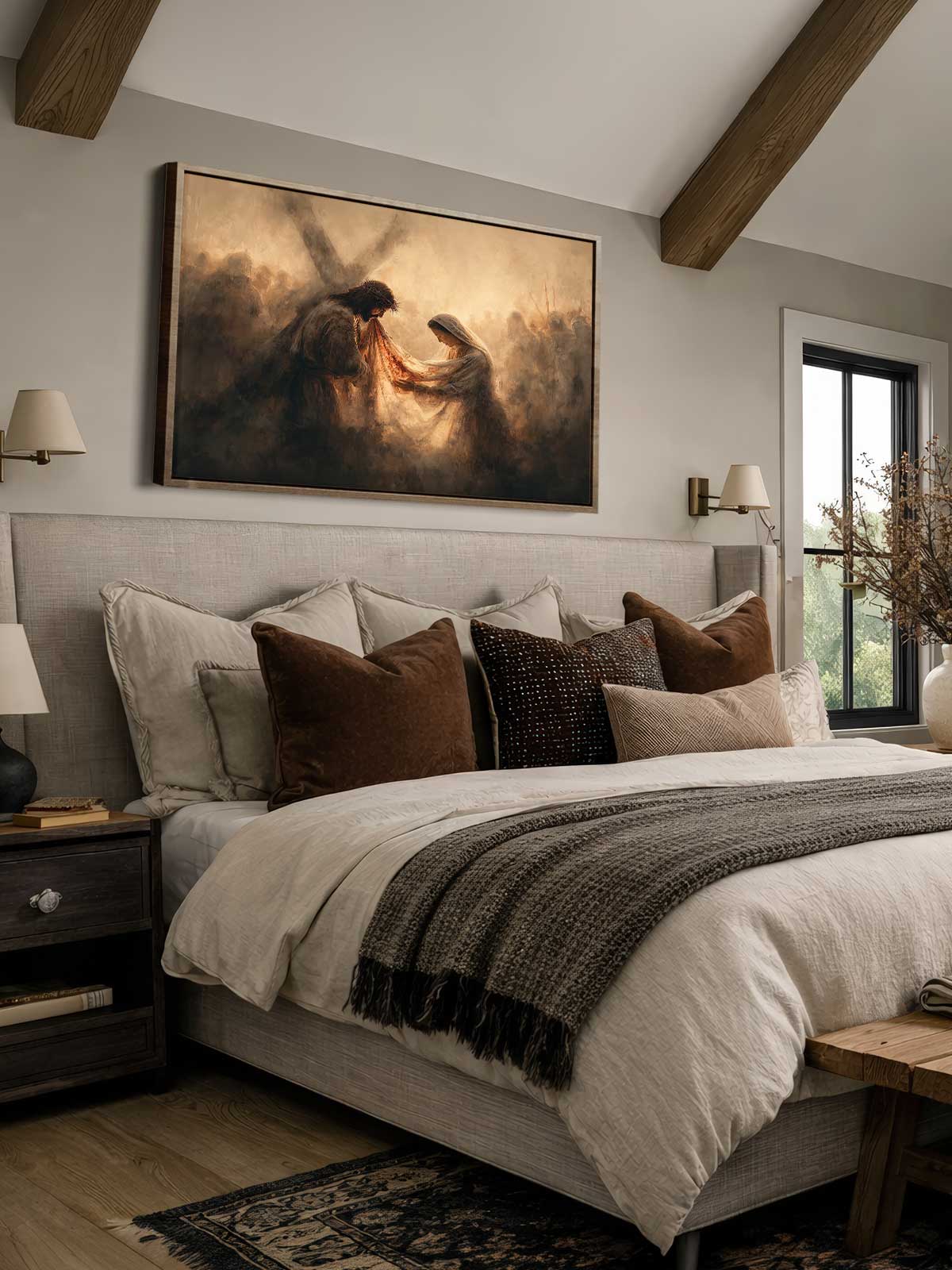 [29]-Framed-Canvas---Bedroom
