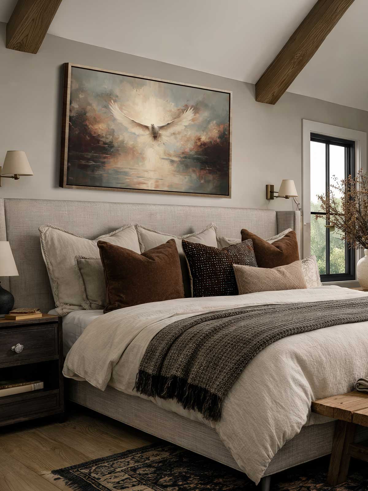 [29]-Framed-Canvas---Bedroom