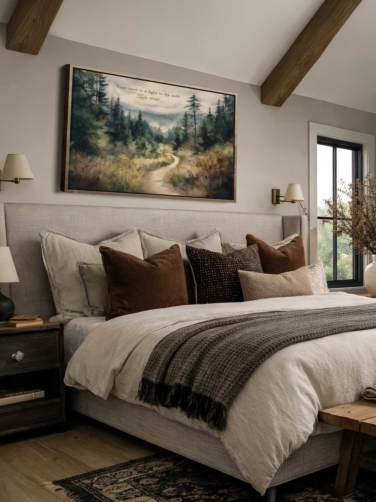 [29]-Framed-Canvas---Bedroom
