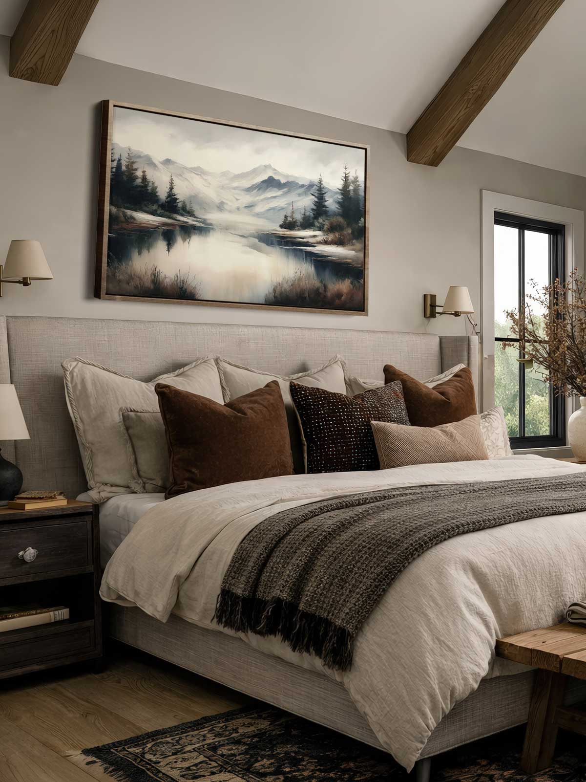[29]-Framed-Canvas---Bedroom