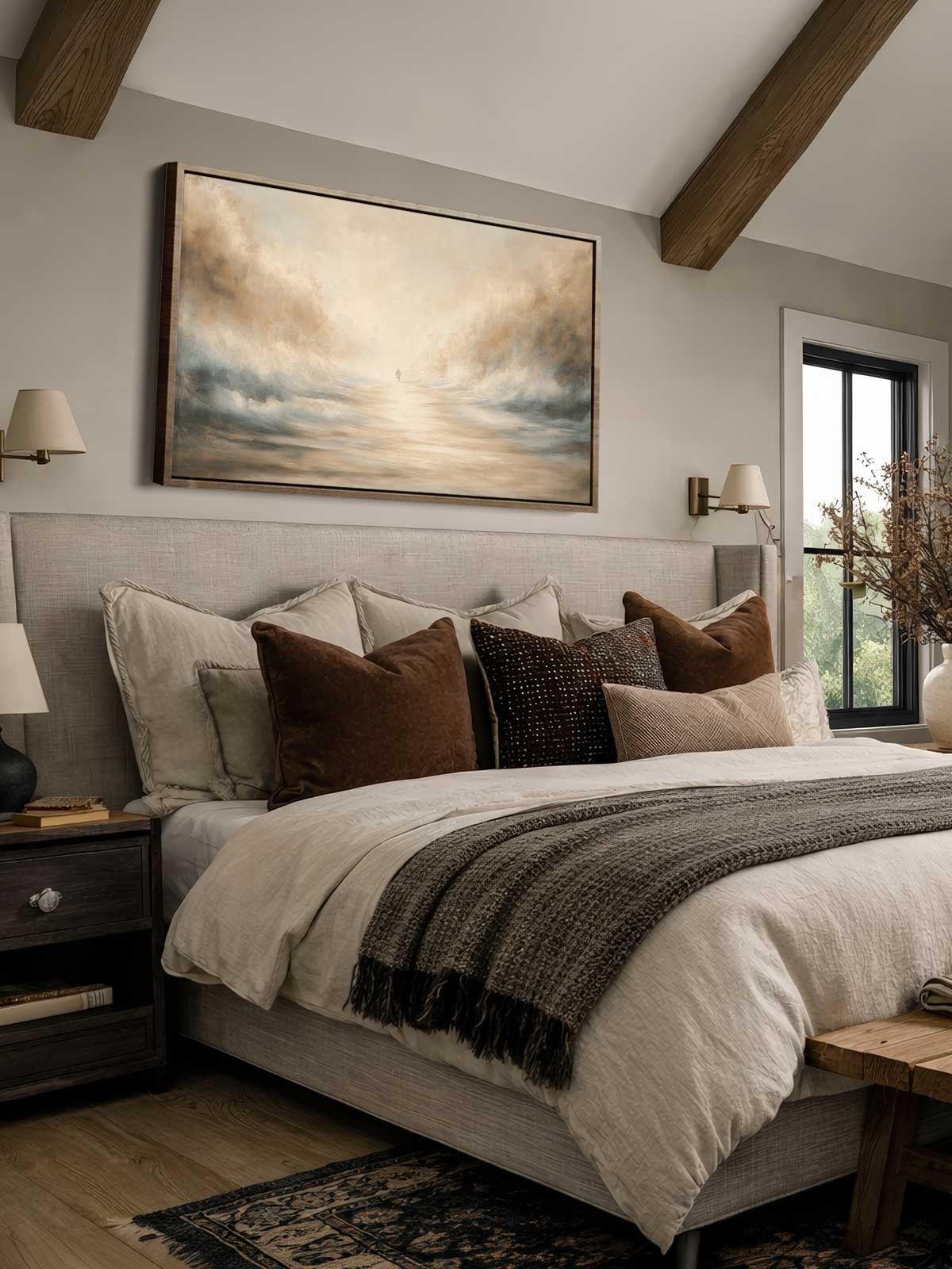 [29]-Framed-Canvas---Bedroom