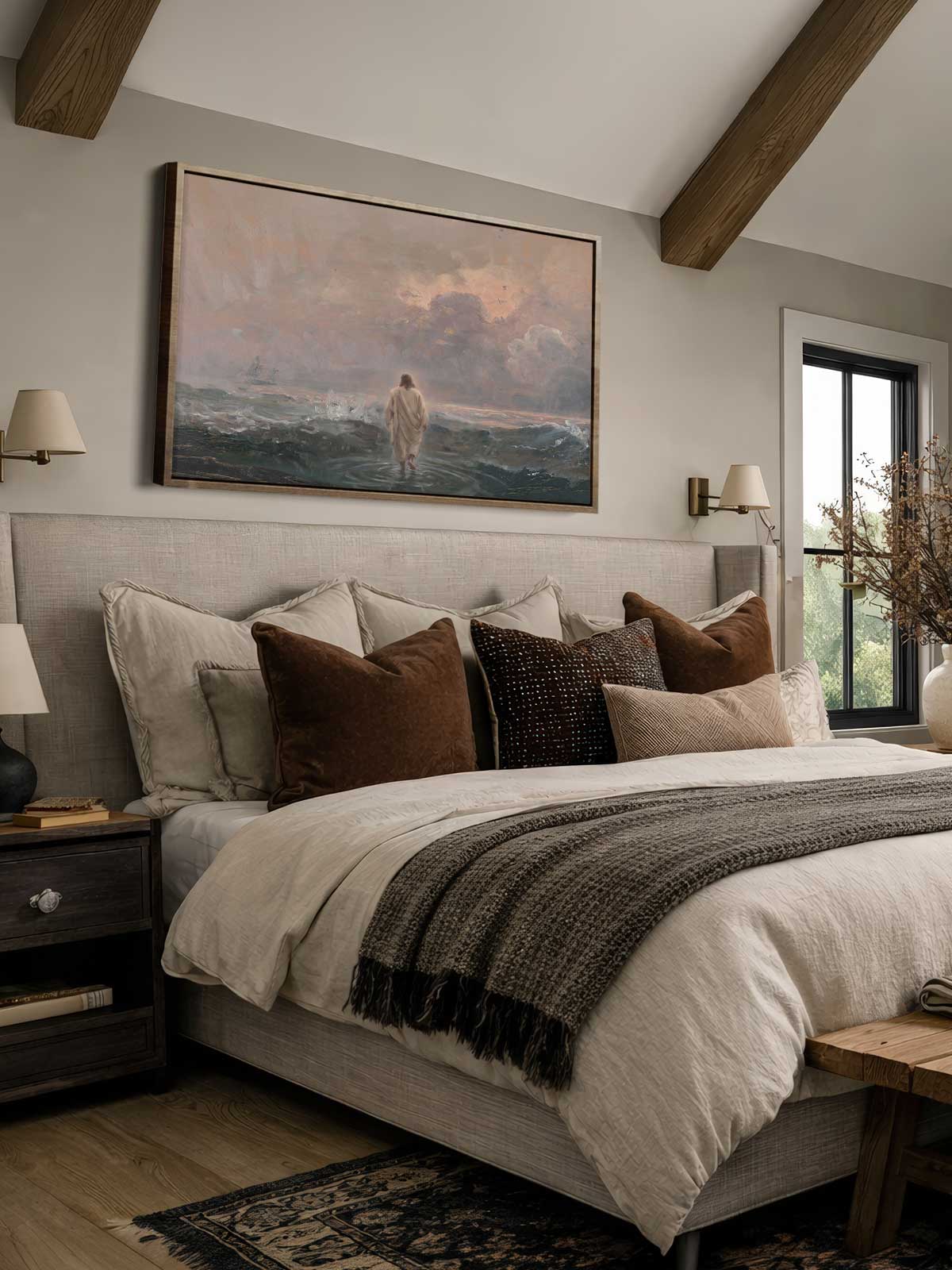 [29]-Framed-Canvas---Bedroom