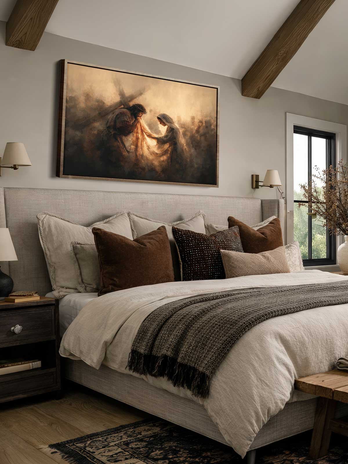 [29]-Framed-Canvas---Bedroom