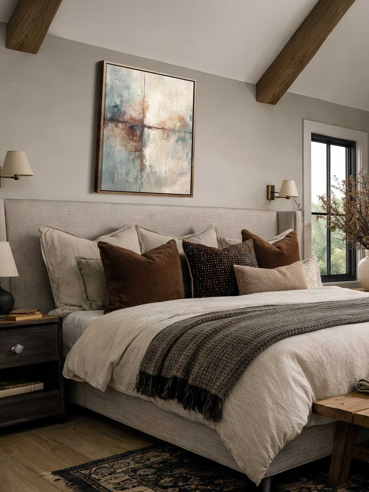 [29]-Framed-Canvas---Bedroom