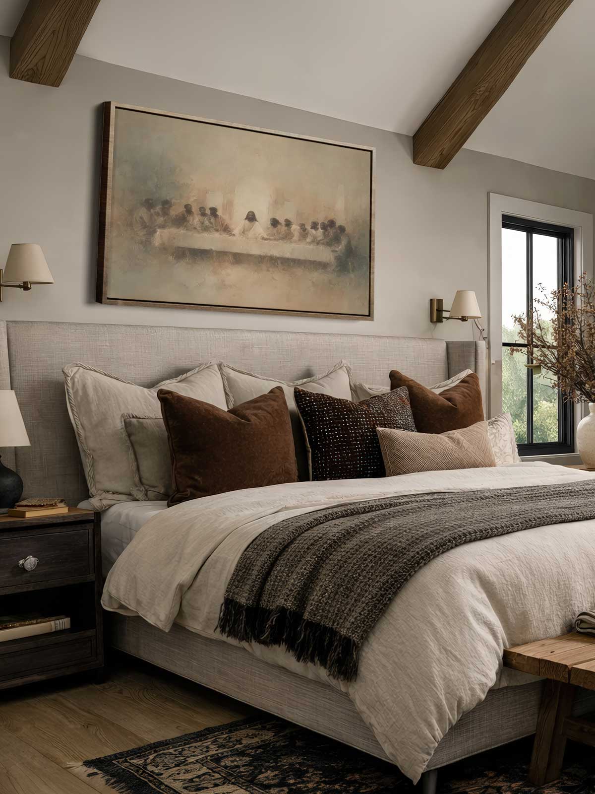 [29]-Framed-Canvas---Bedroom