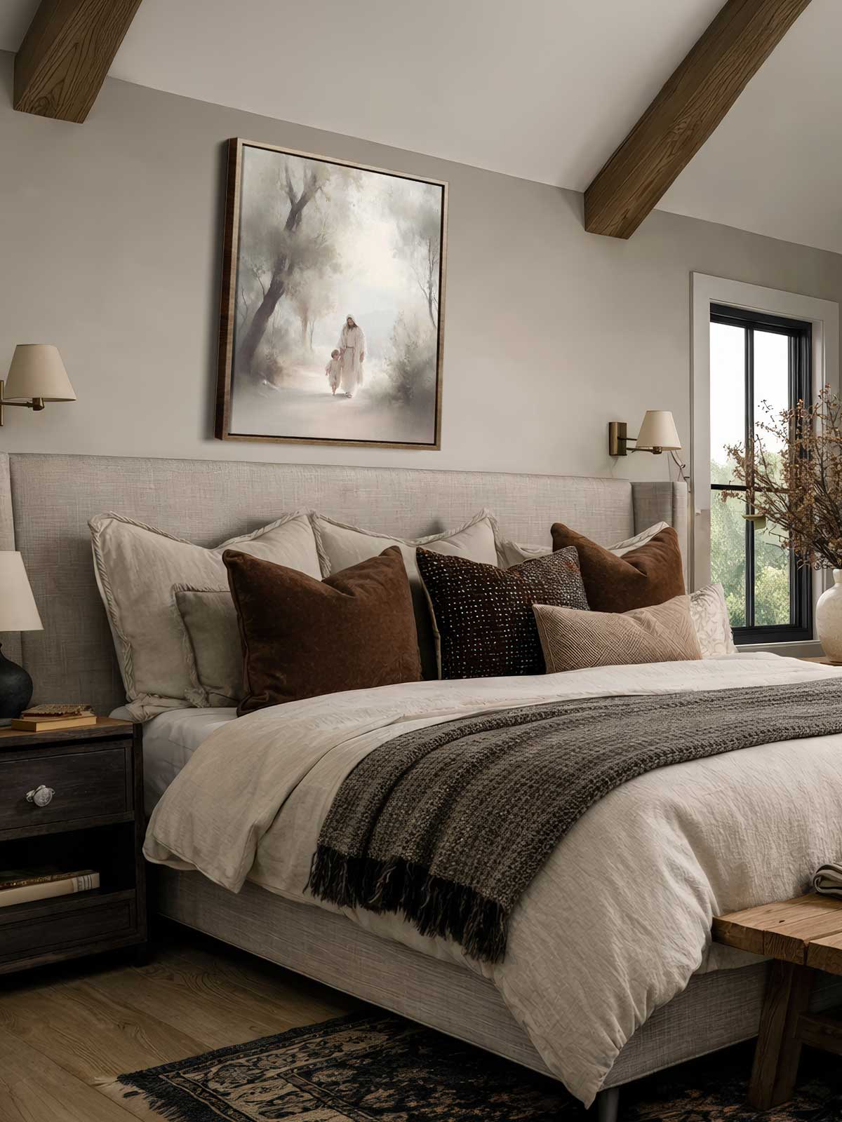 [29]-Framed-Canvas---Bedroom