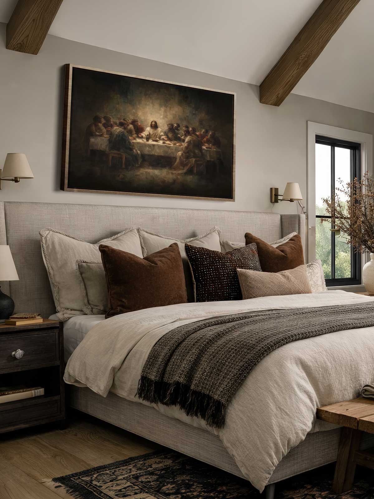 [29]-Framed-Canvas---Bedroom