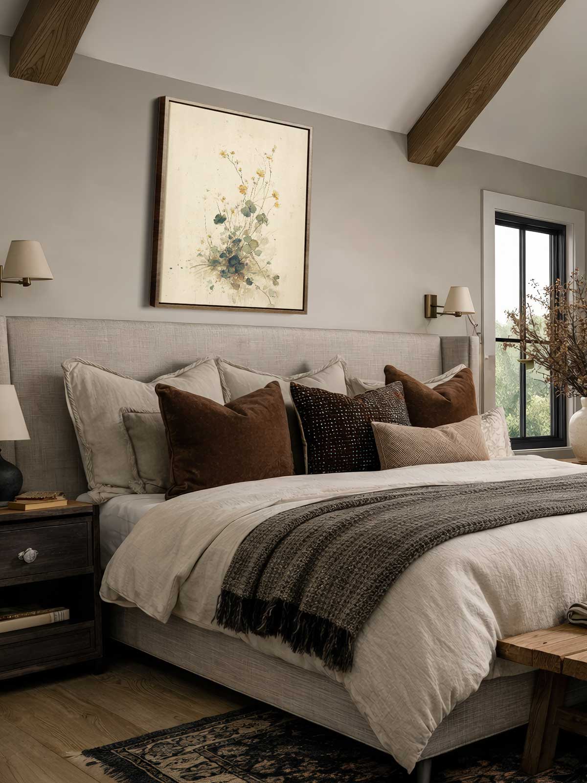 [29]-Framed-Canvas---Bedroom
