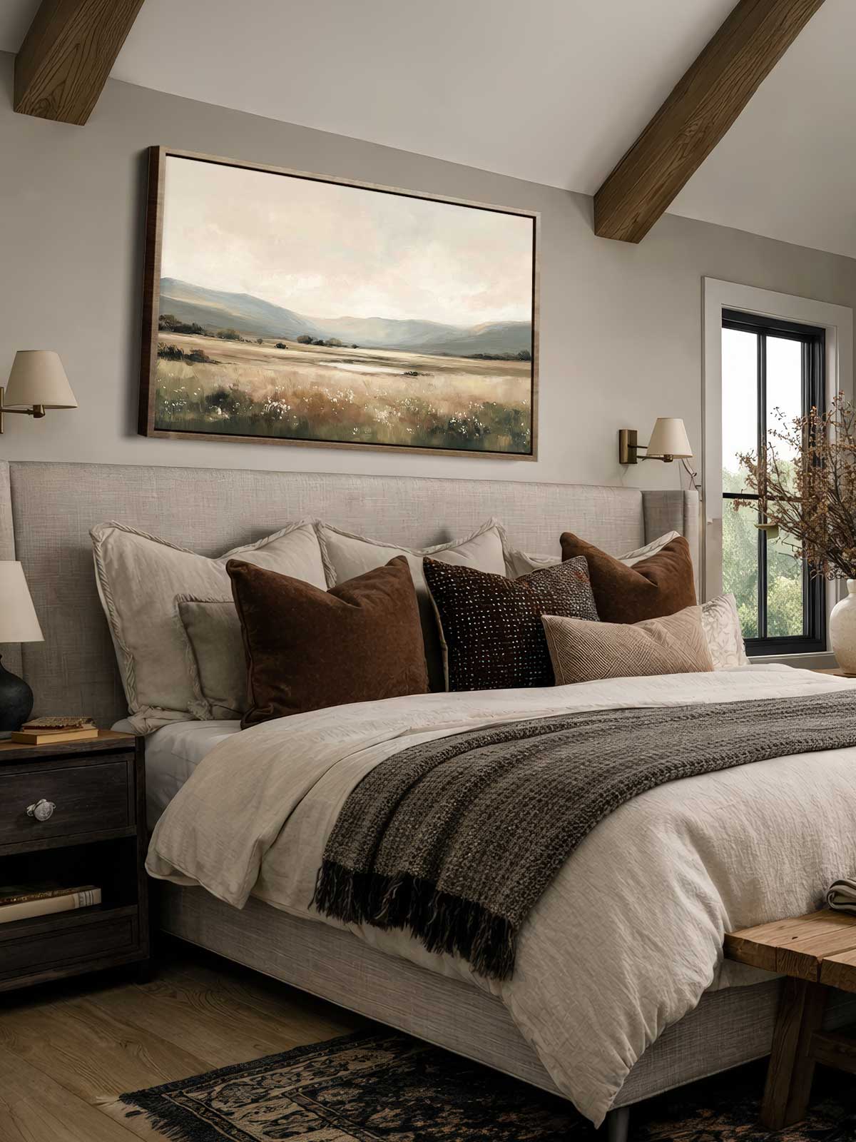 [29]-Framed-Canvas---Bedroom