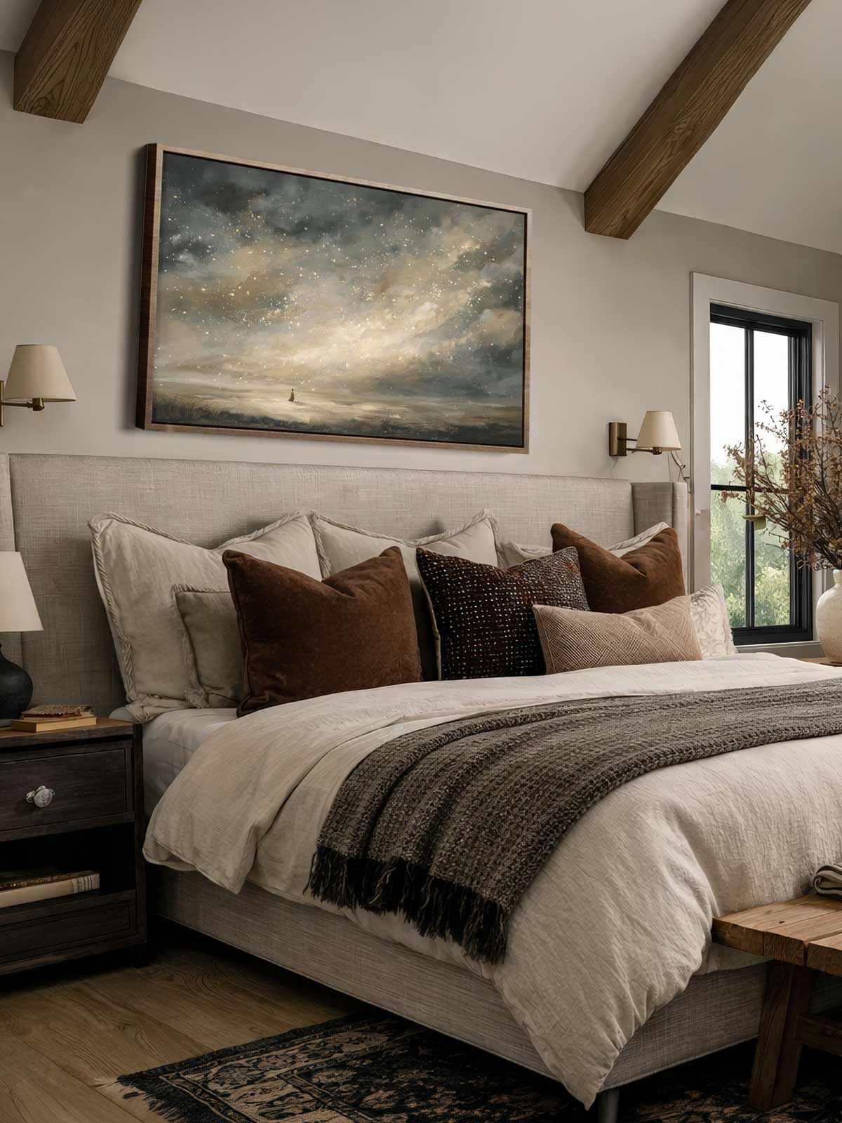 [29]-Framed-Canvas---Bedroom
