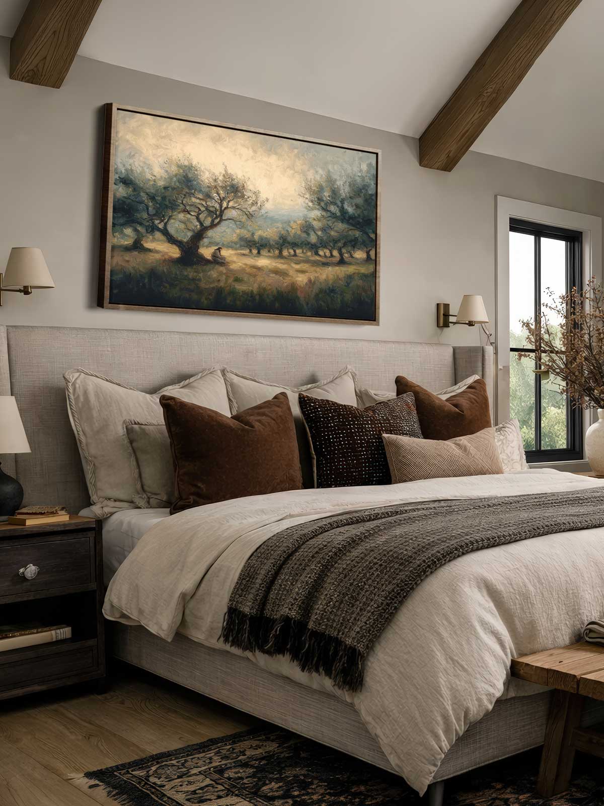 [29]-Framed-Canvas---Bedroom