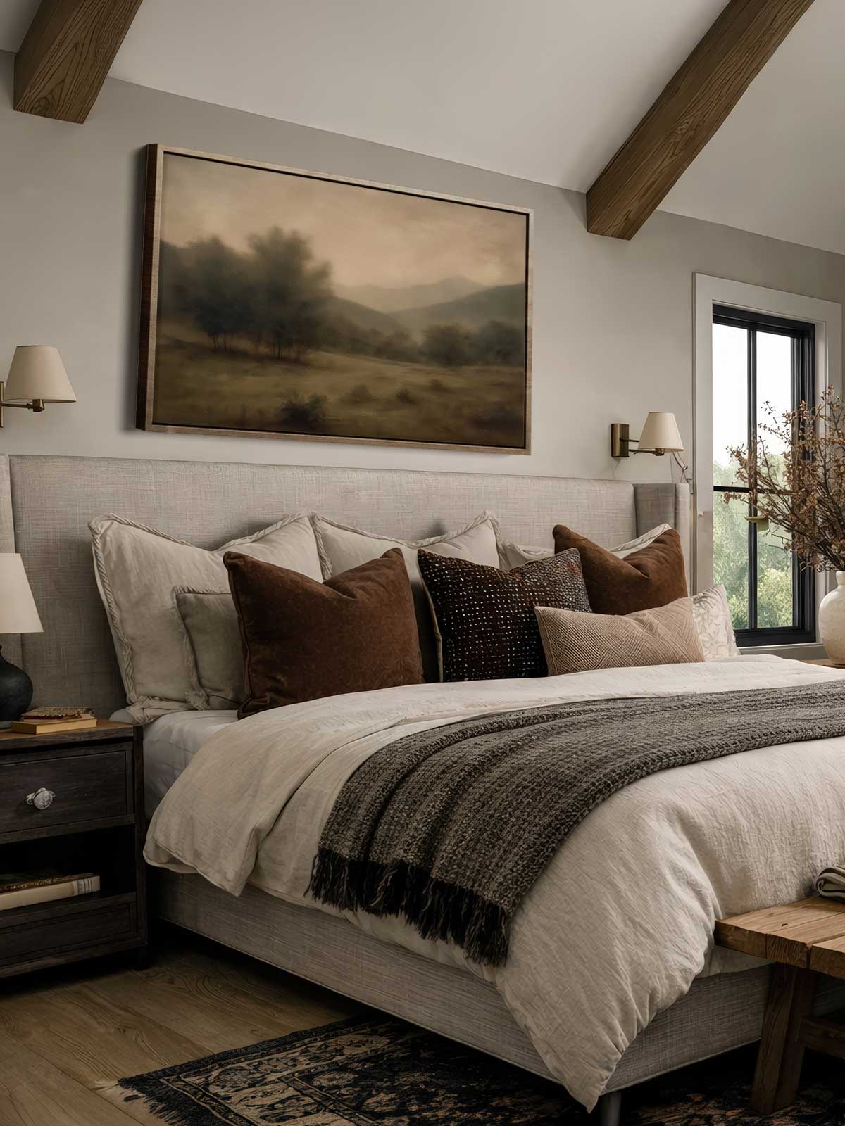 [29]-Framed-Canvas---Bedroom