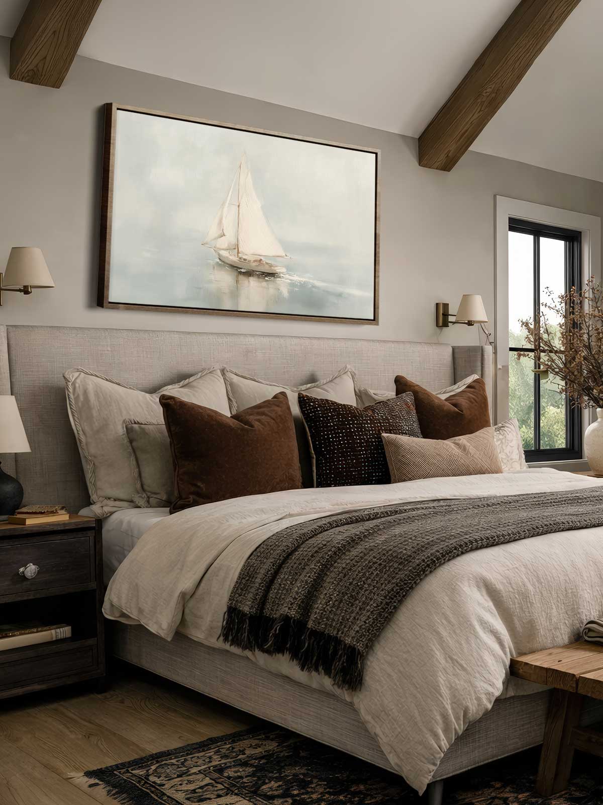 [29]-Framed-Canvas---Bedroom