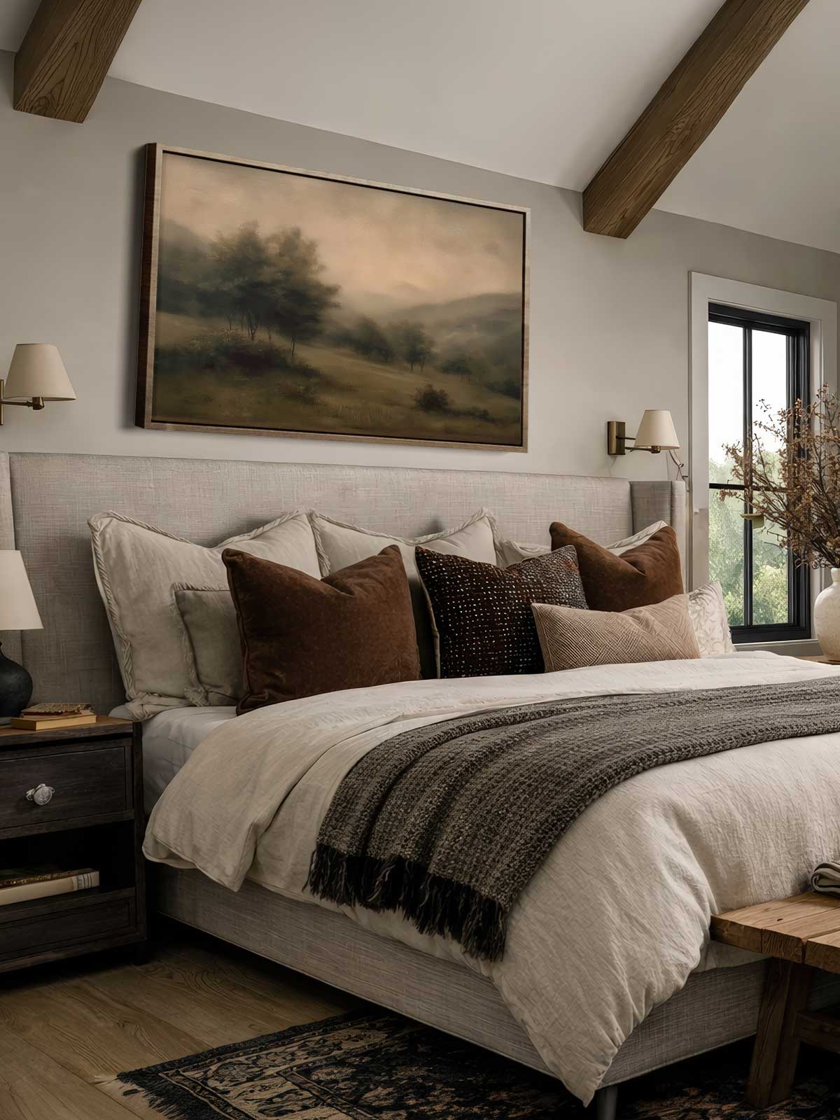 [29]-Framed-Canvas---Bedroom