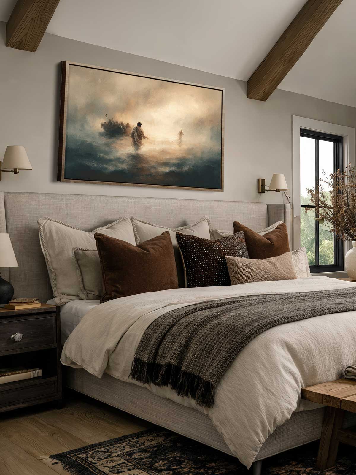 [29]-Framed-Canvas---Bedroom