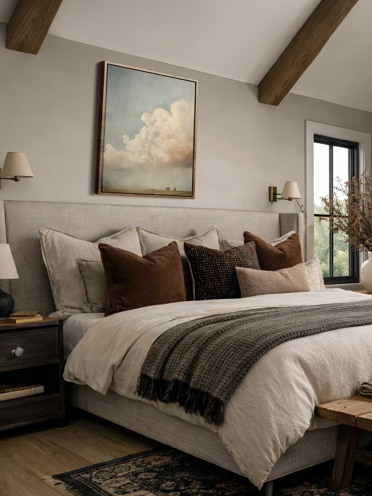 [29]-Framed-Canvas---Bedroom