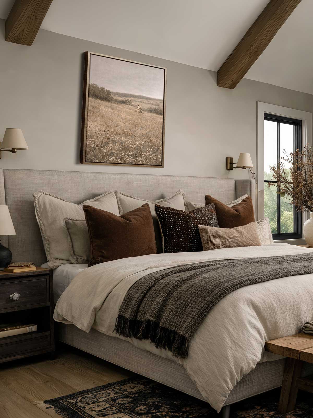 [29]-Framed-Canvas---Bedroom