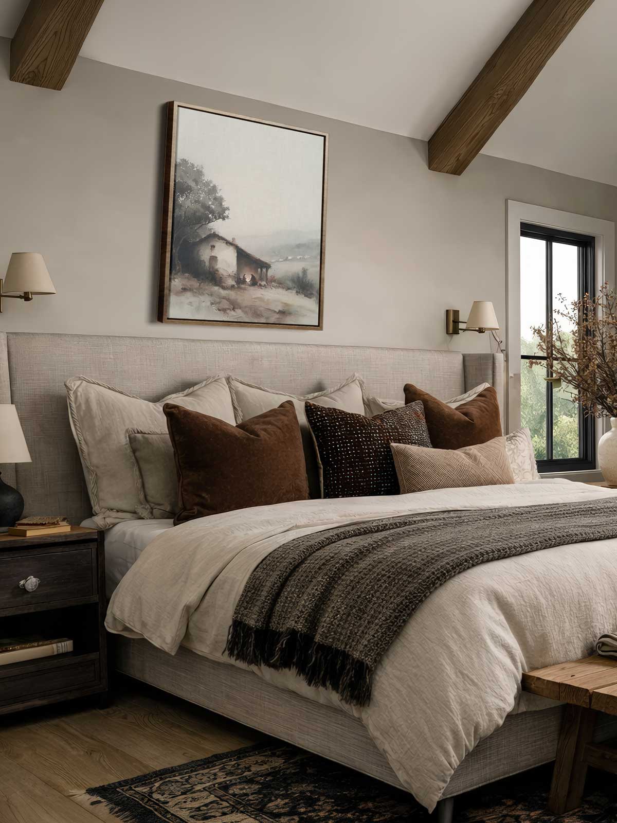 [29]-Framed-Canvas---Bedroom