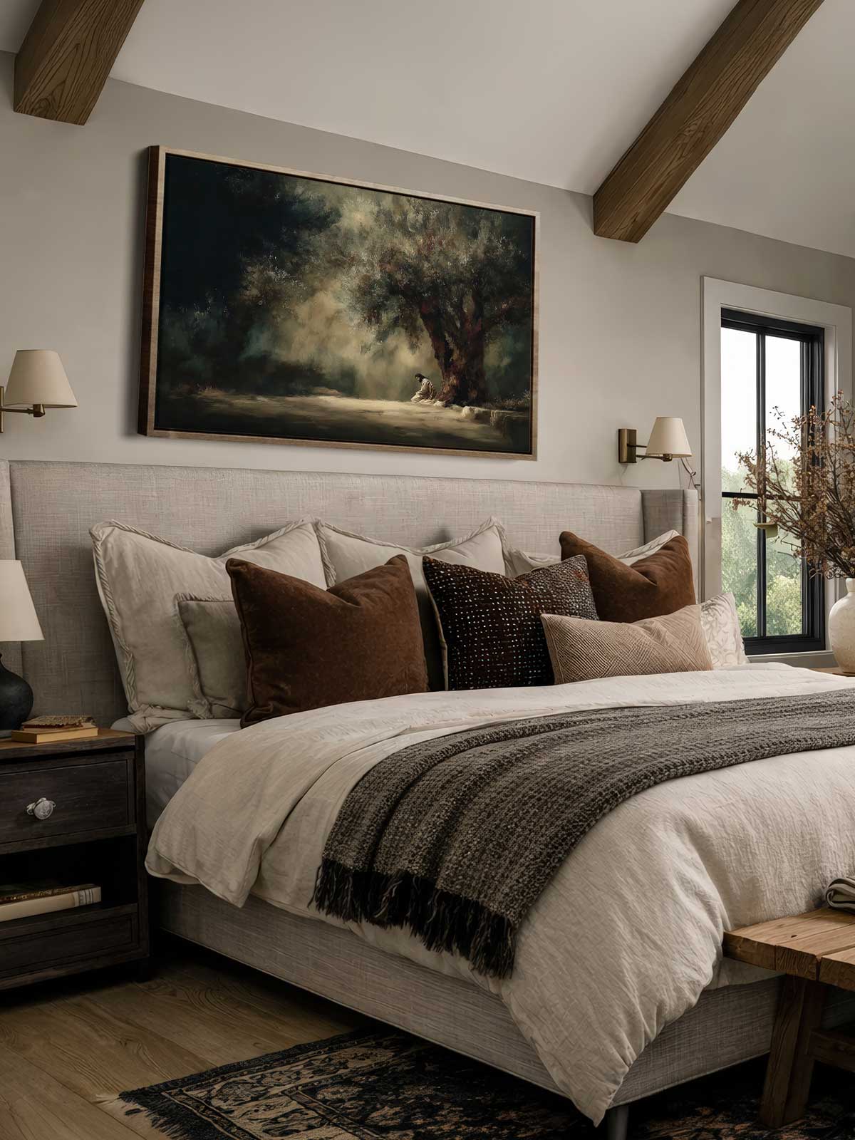 [29]-Framed-Canvas---Bedroom