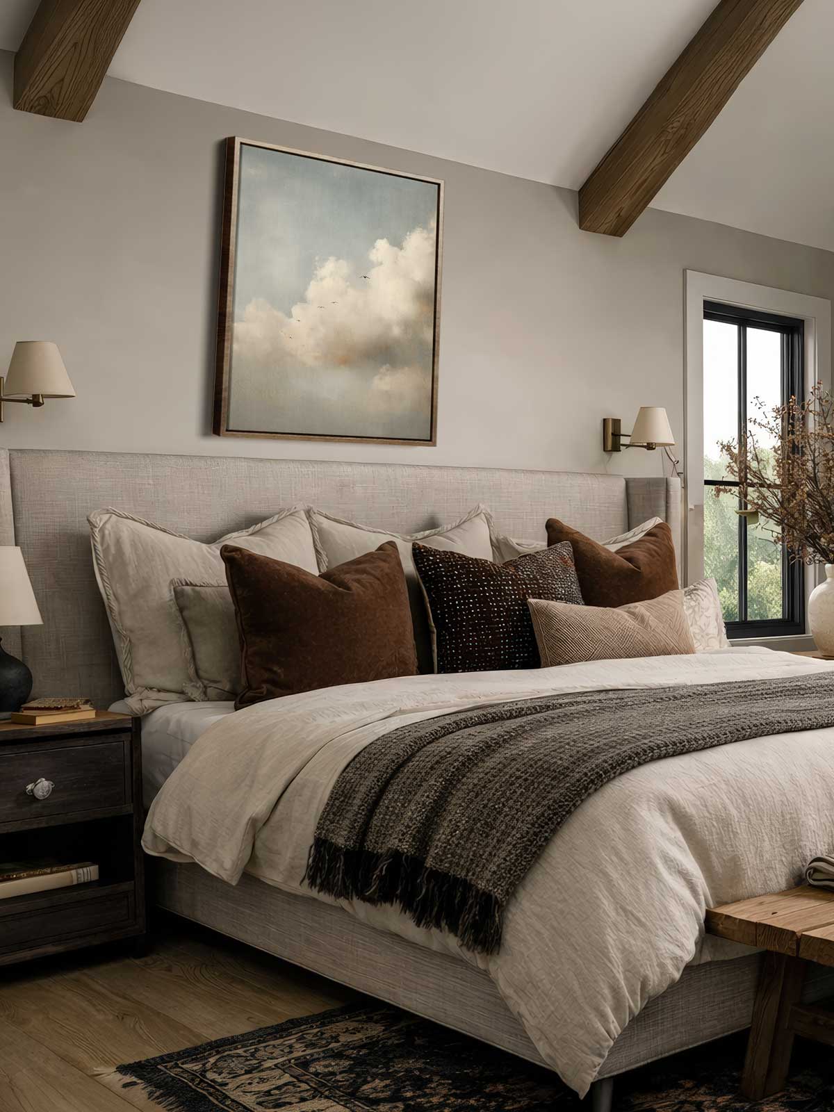 [29]-Framed-Canvas---Bedroom