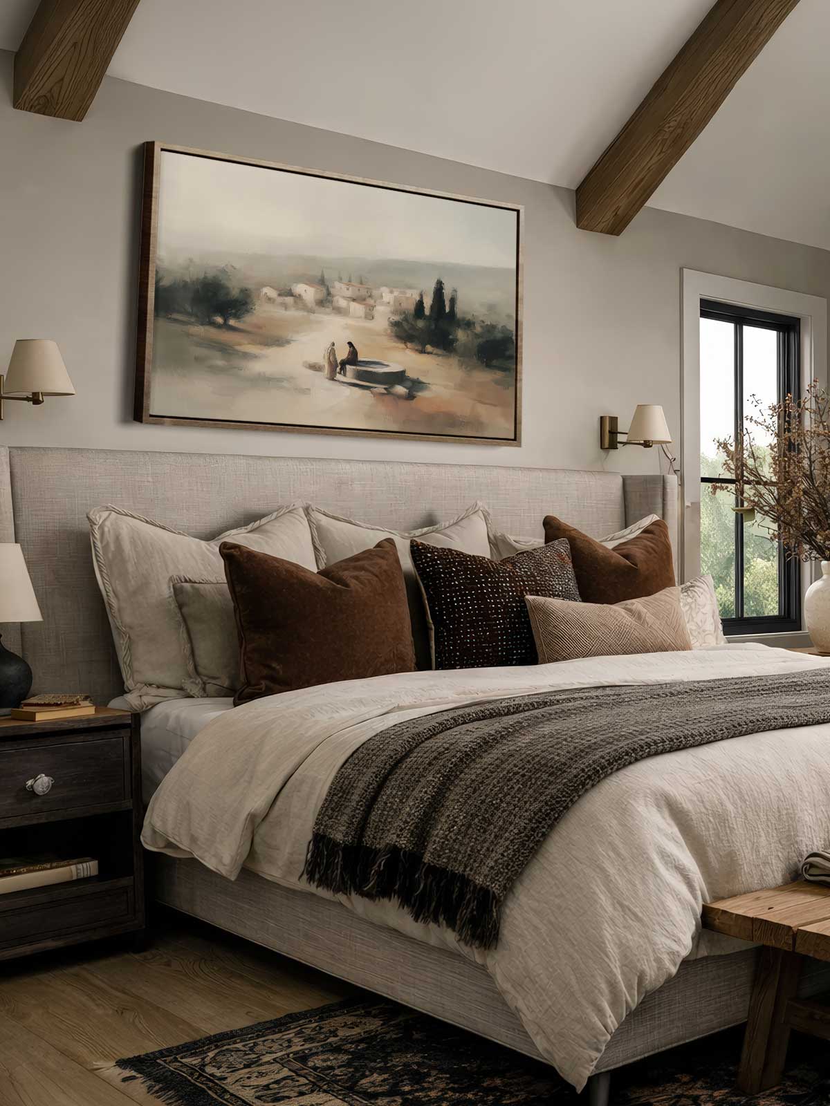 [29]-Framed-Canvas---Bedroom