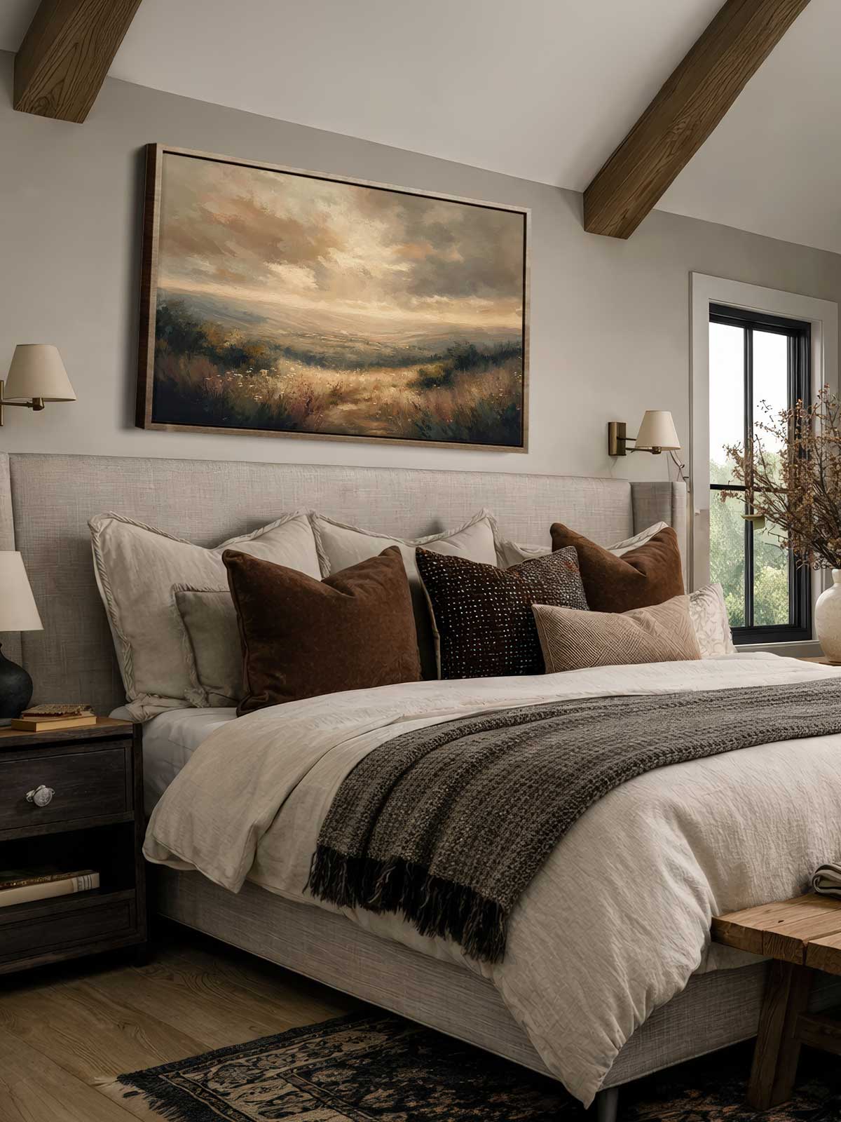 [29]-Framed-Canvas---Bedroom