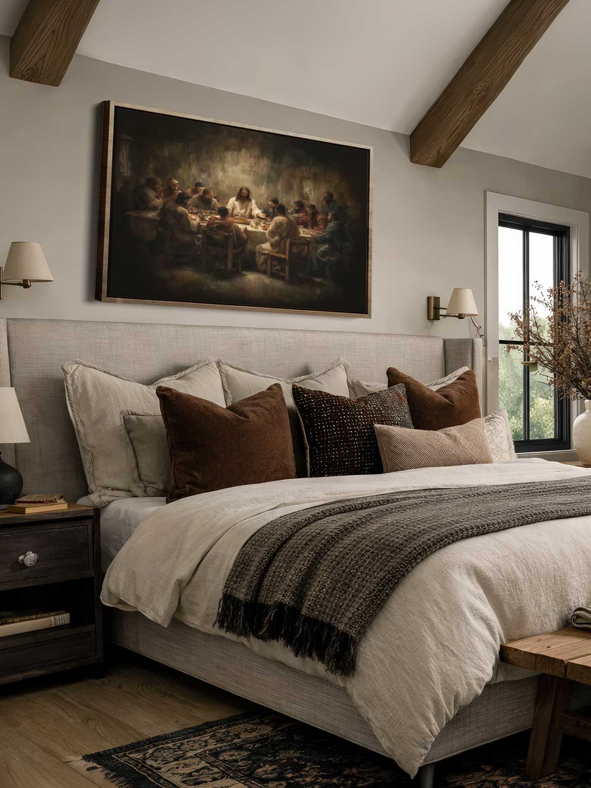 [29]-Framed-Canvas---Bedroom
