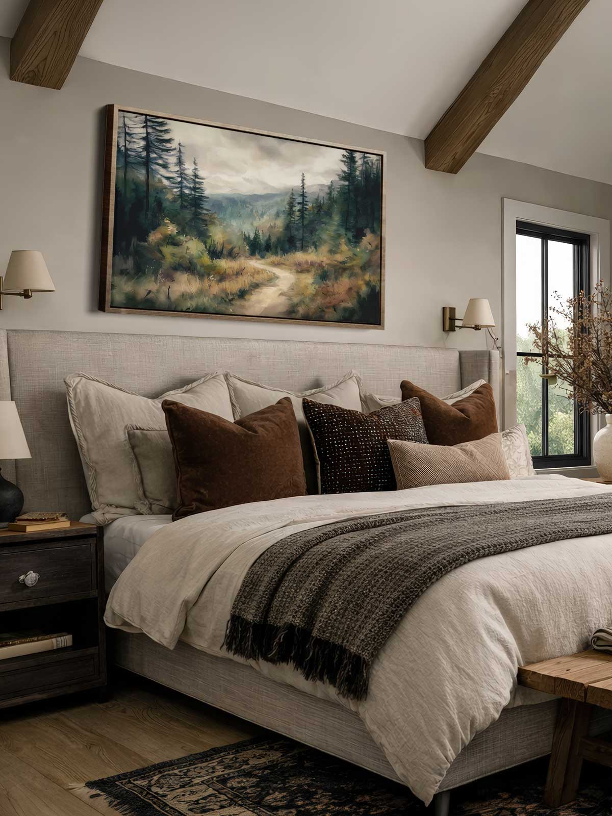 [29]-Framed-Canvas---Bedroom