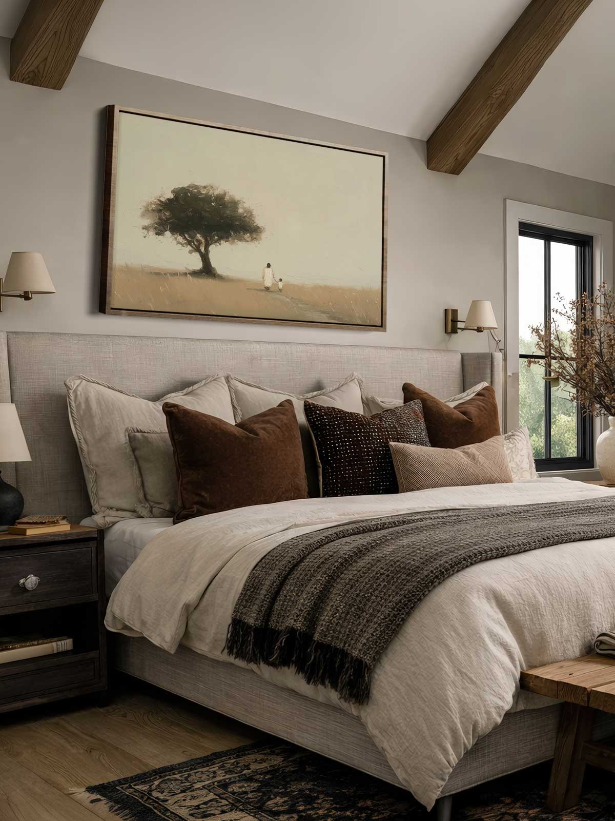 [29]-Framed-Canvas---Bedroom