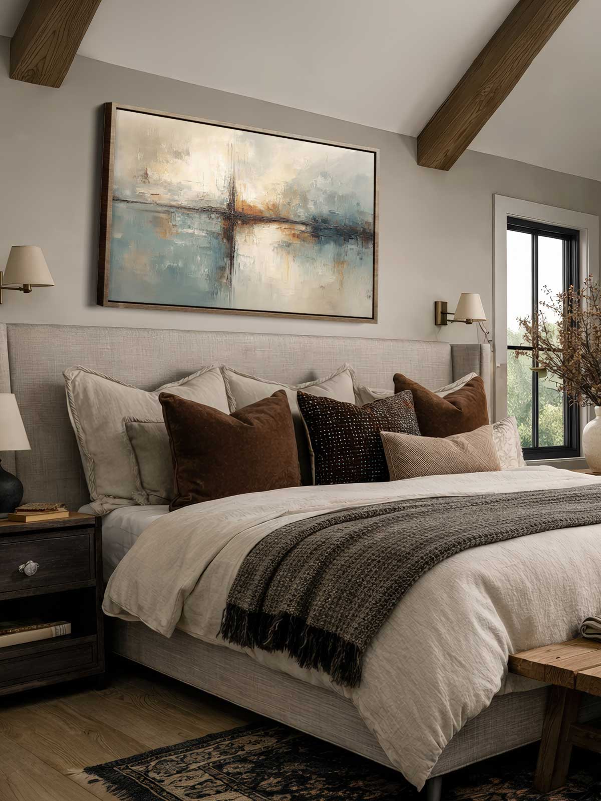 [29]-Framed-Canvas---Bedroom