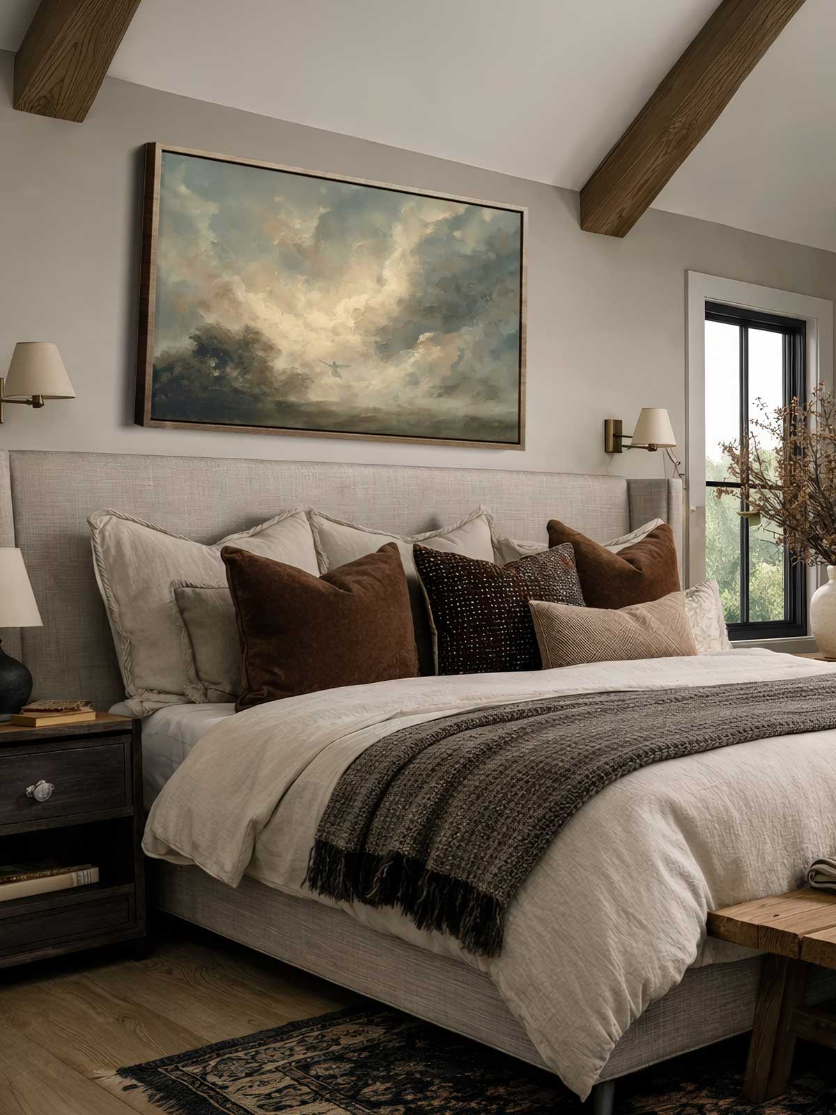 [29]-Framed-Canvas---Bedroom