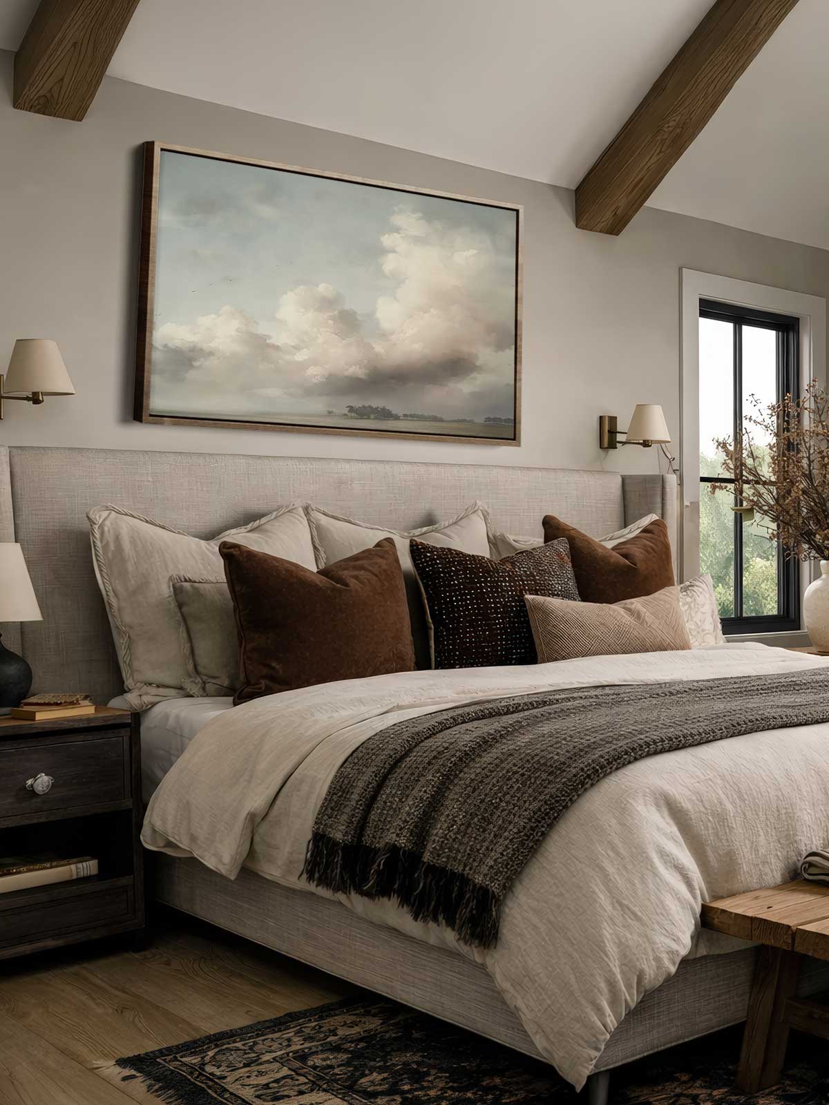 [29]-Framed-Canvas---Bedroom