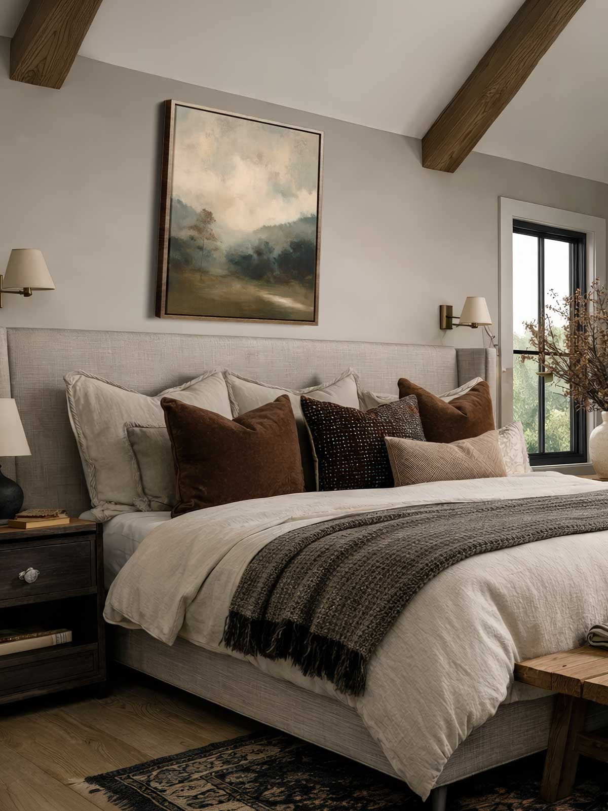 [29]-Framed-Canvas---Bedroom