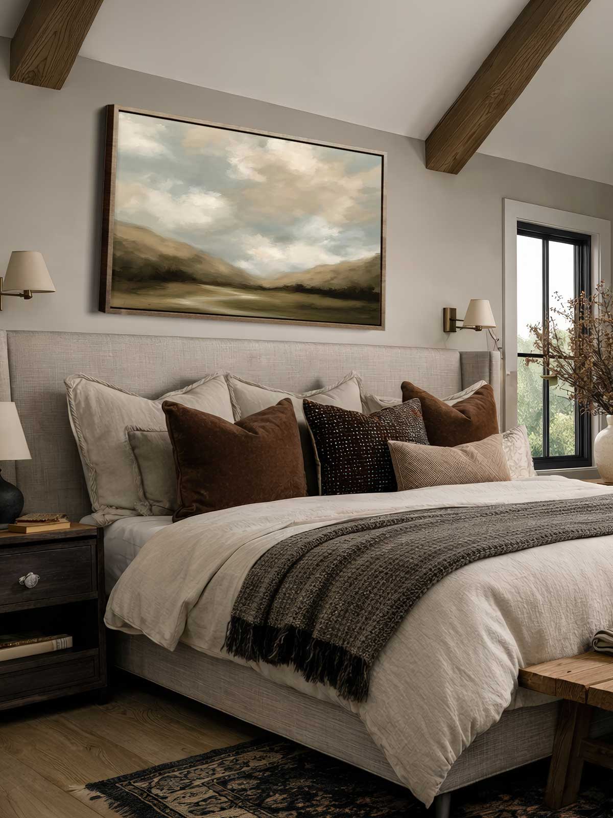[29]-Framed-Canvas---Bedroom