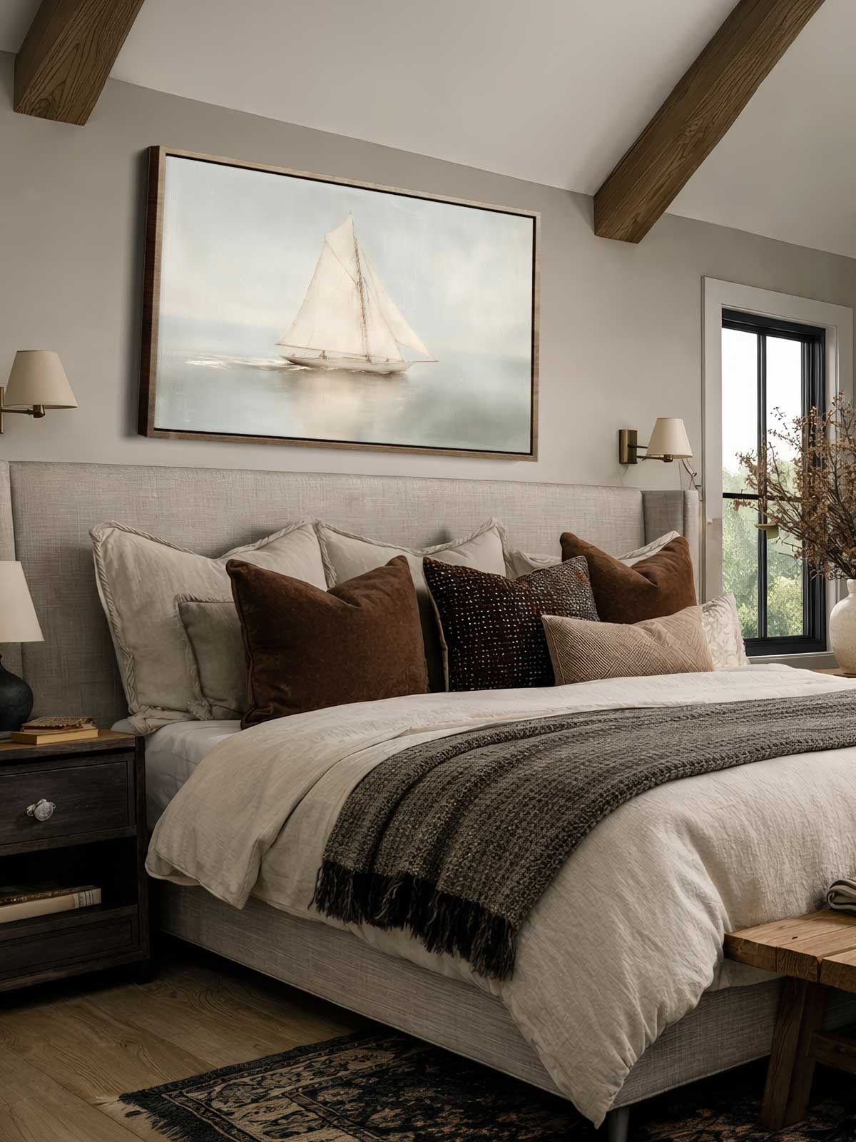 [29]-Framed-Canvas---Bedroom