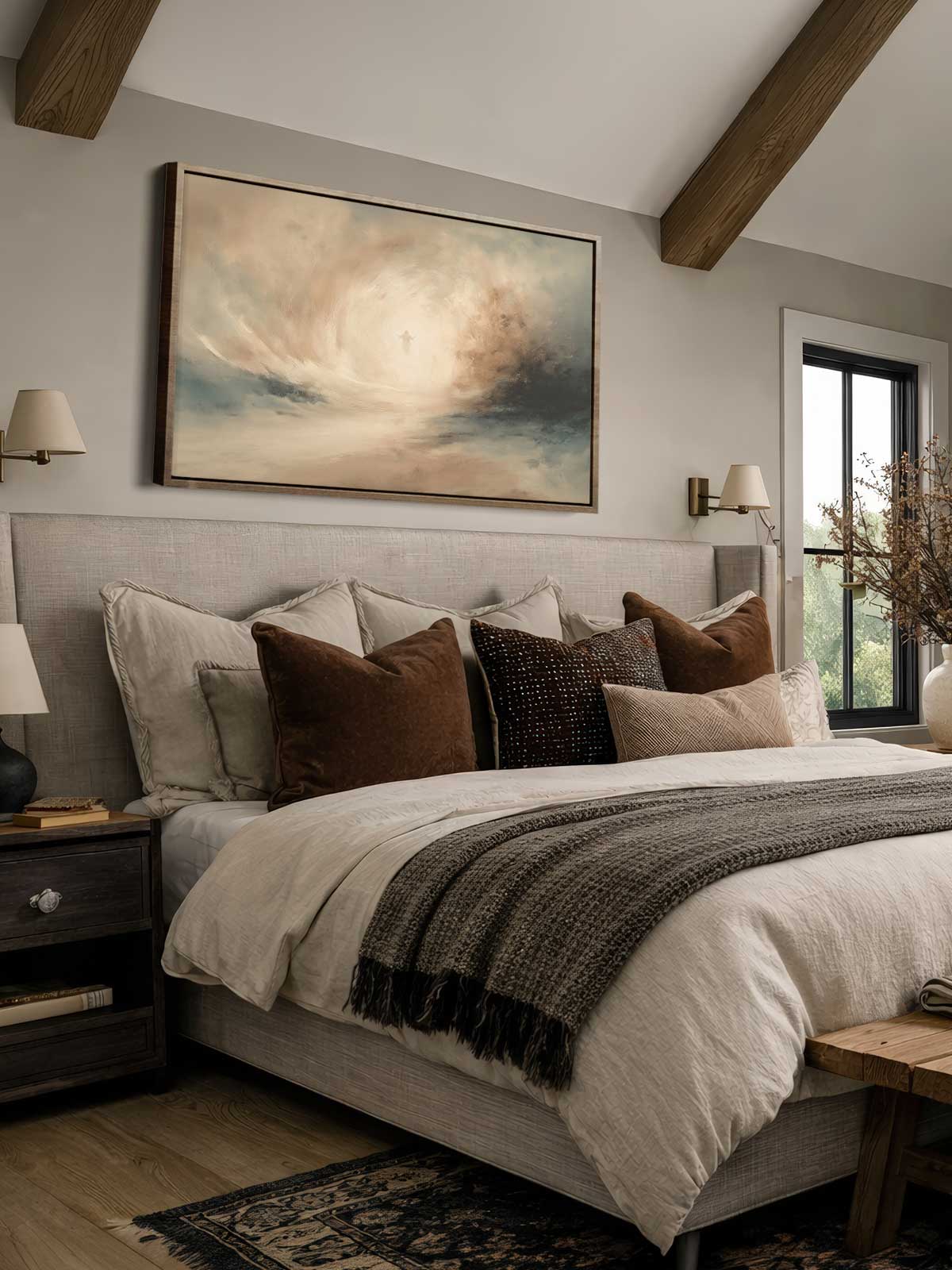 [29]-Framed-Canvas---Bedroom