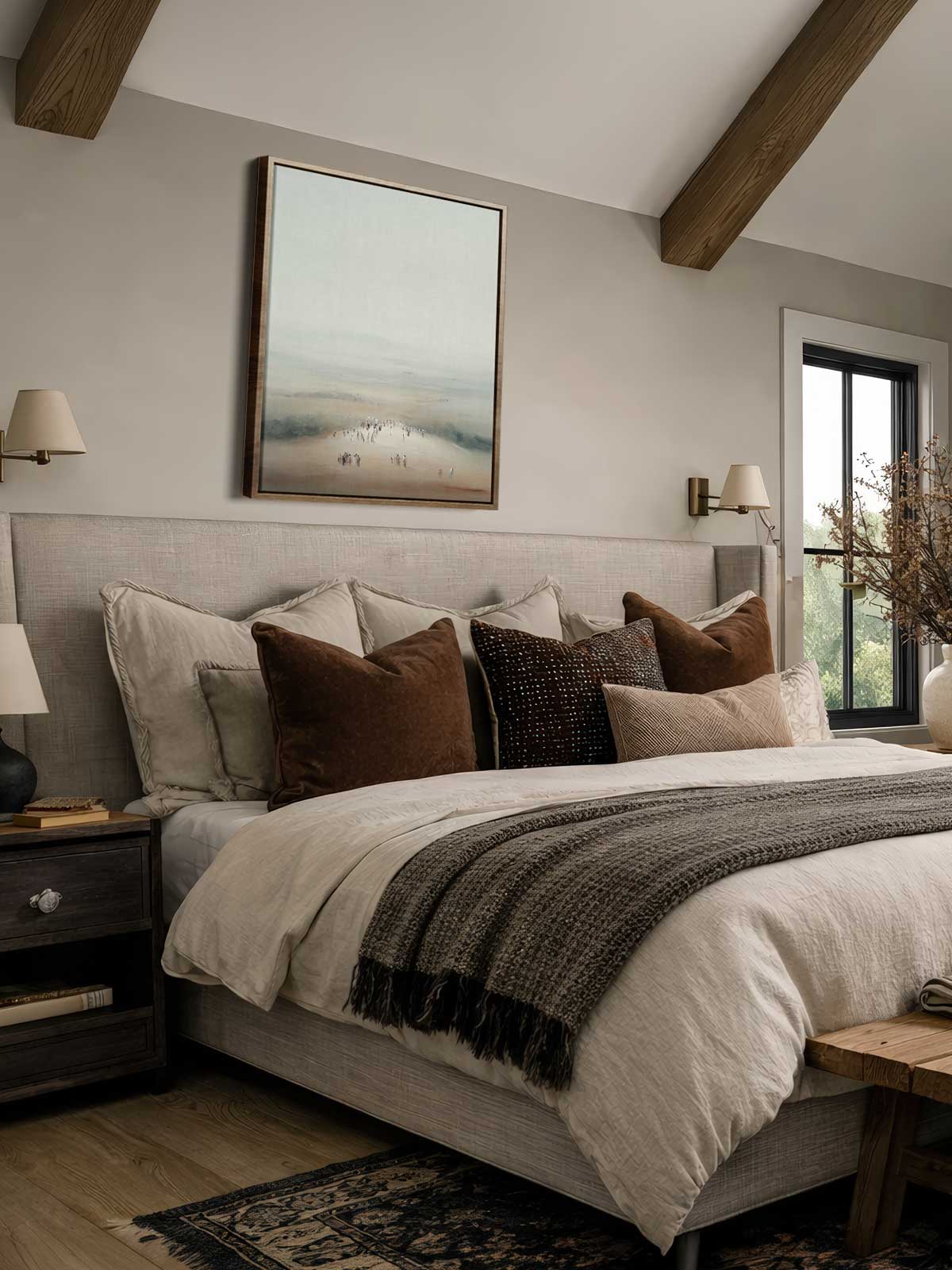 [29]-Framed-Canvas---Bedroom