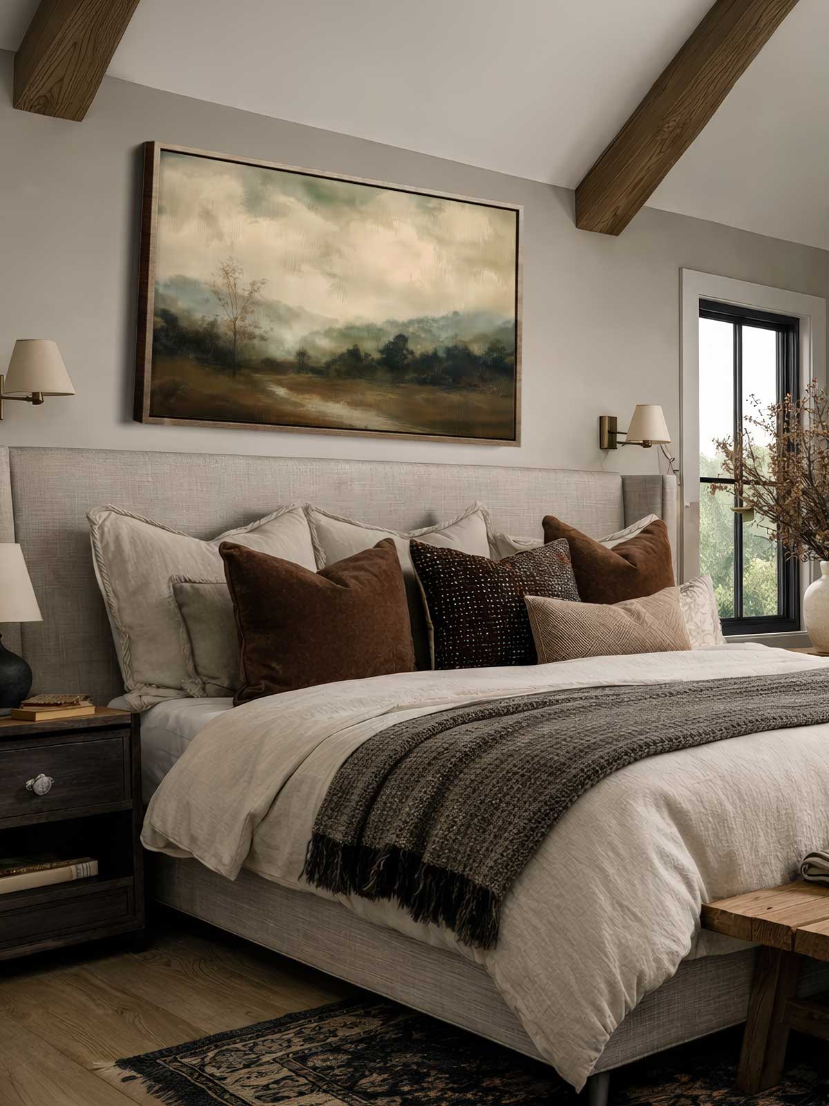 [29]-Framed-Canvas---Bedroom
