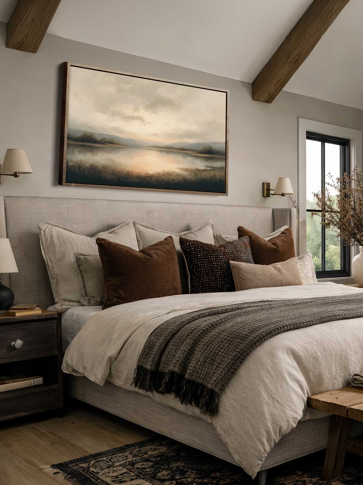 [29]-Framed-Canvas---Bedroom
