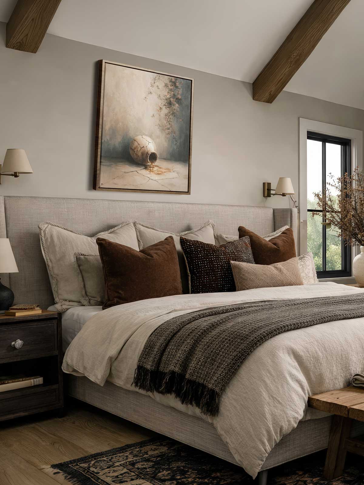 [29]-Framed-Canvas---Bedroom