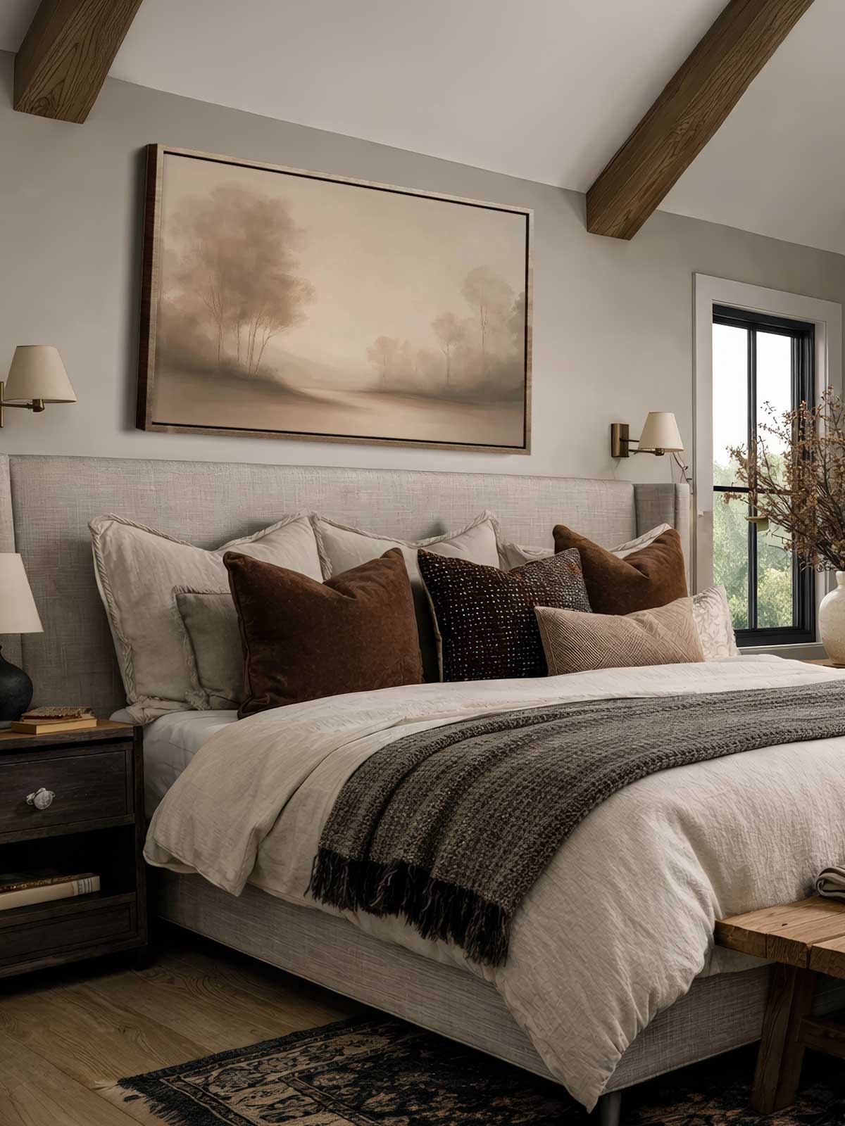 [29]-Framed-Canvas---Bedroom