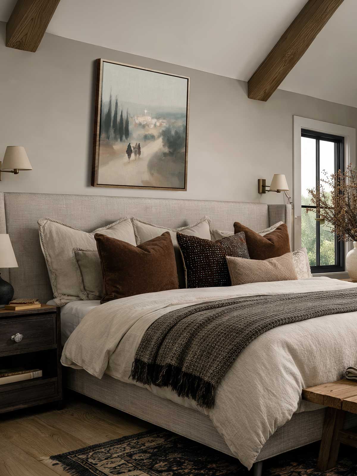 [29]-Framed-Canvas---Bedroom