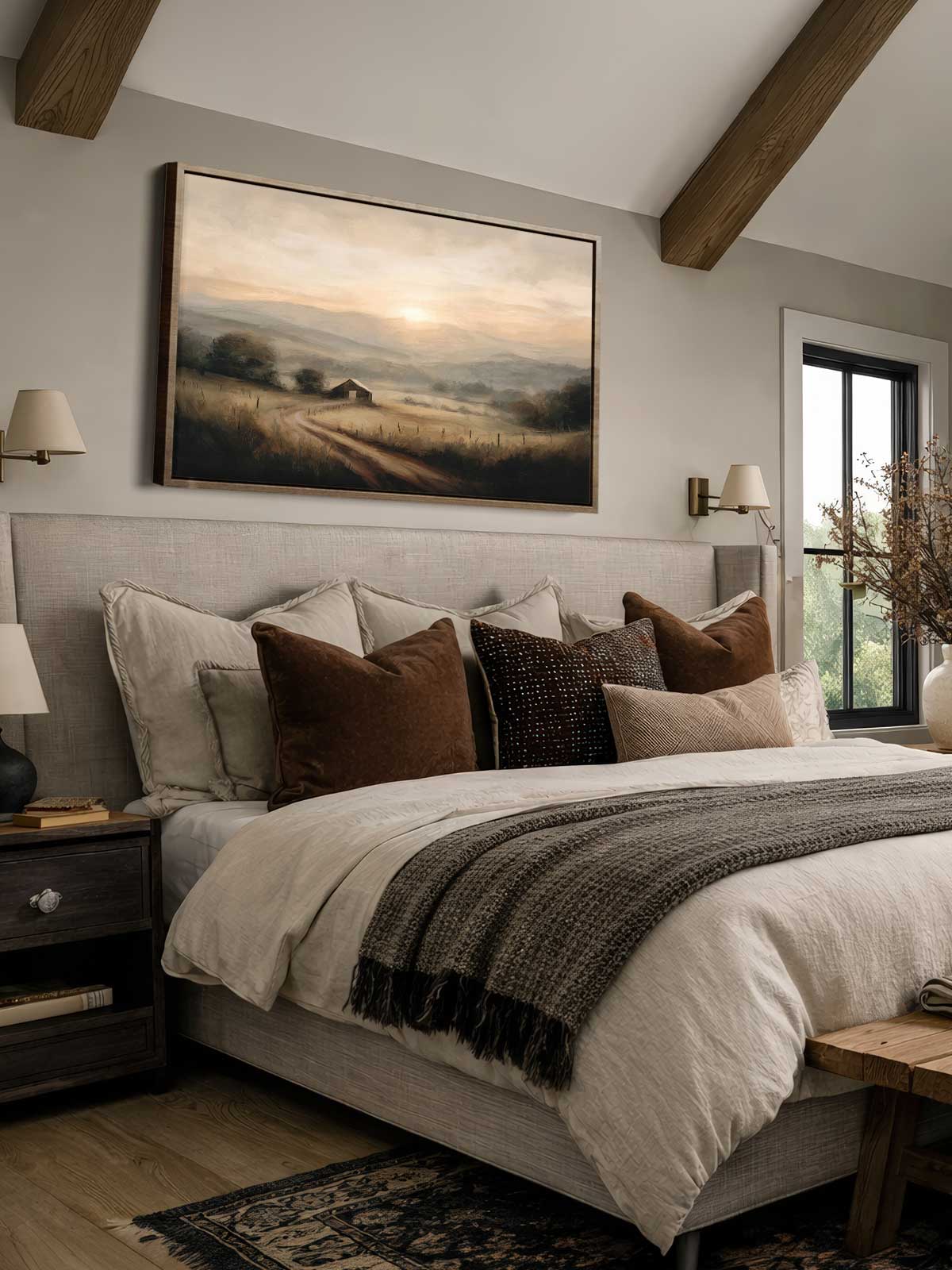[29]-Framed-Canvas---Bedroom