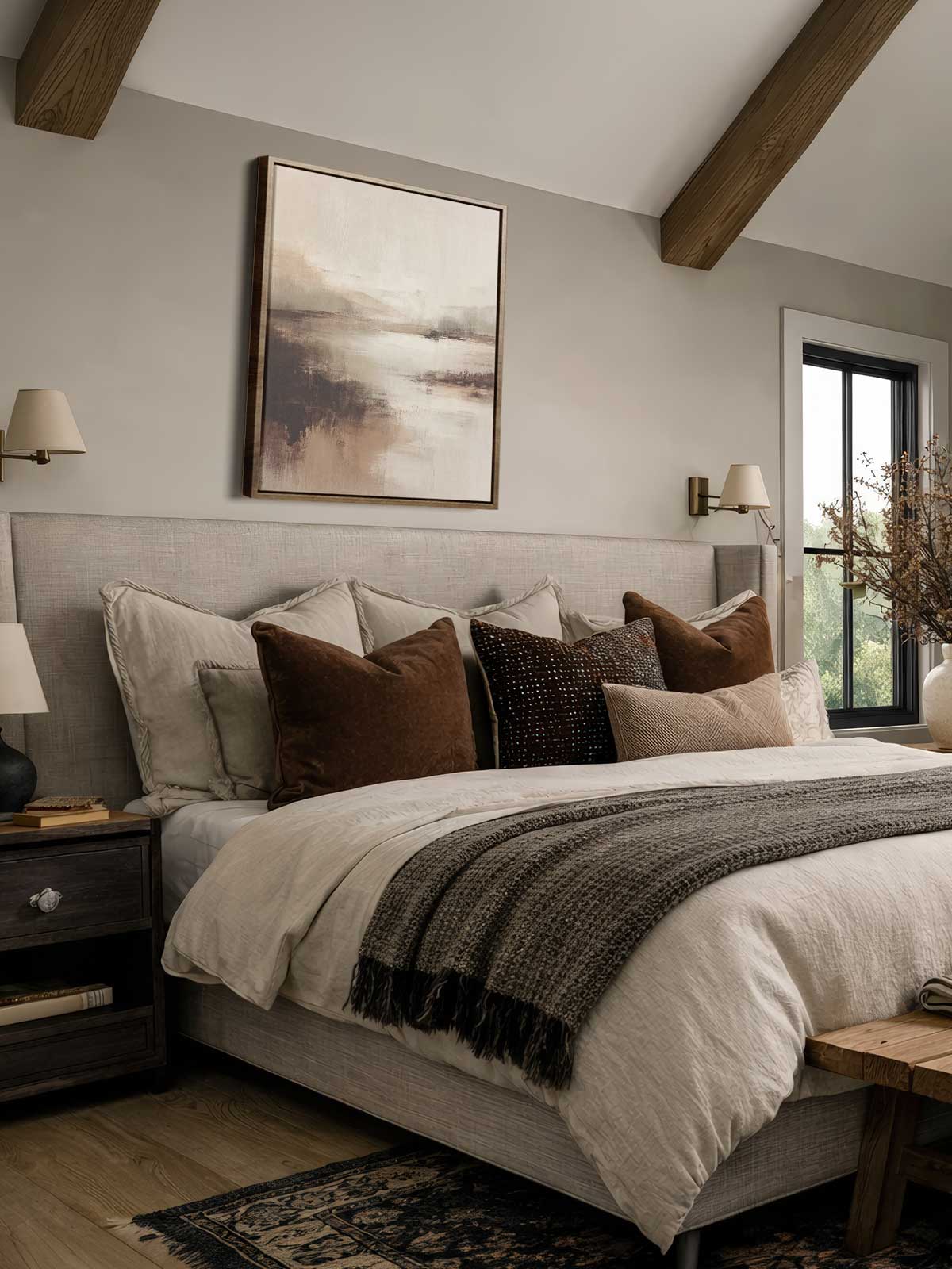 [29]-Framed-Canvas---Bedroom