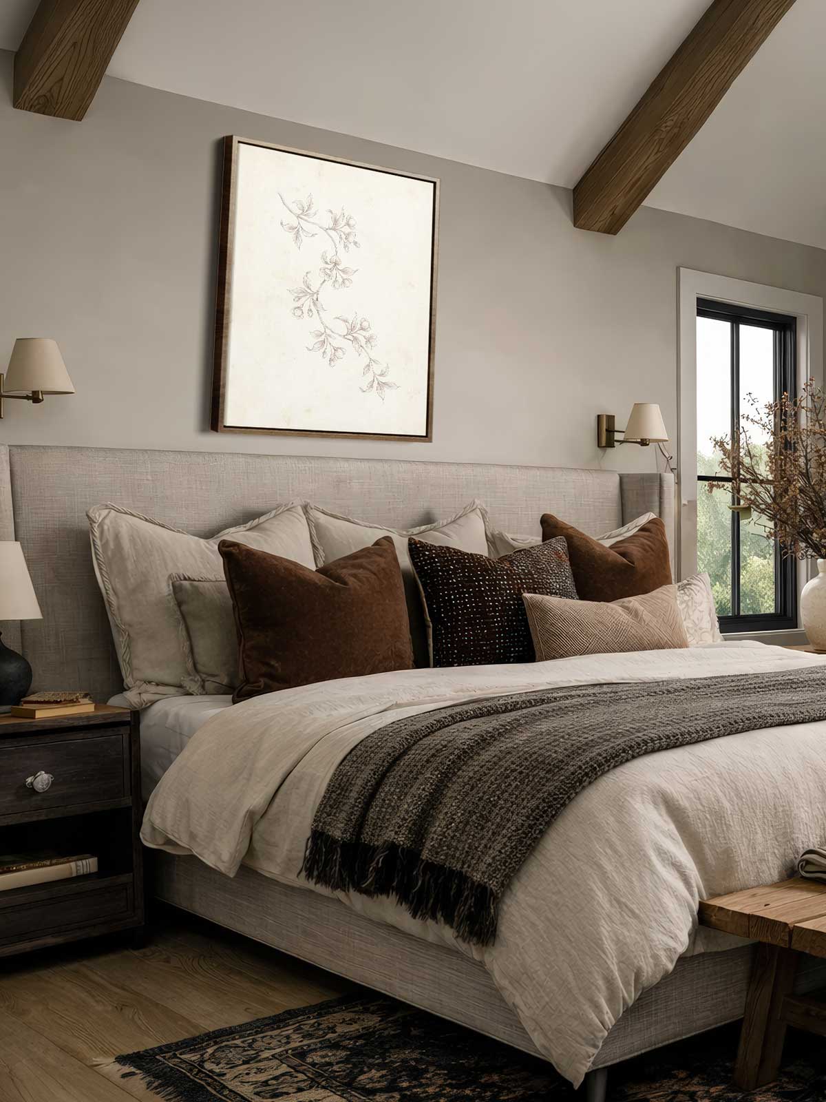 [29]-Framed-Canvas---Bedroom