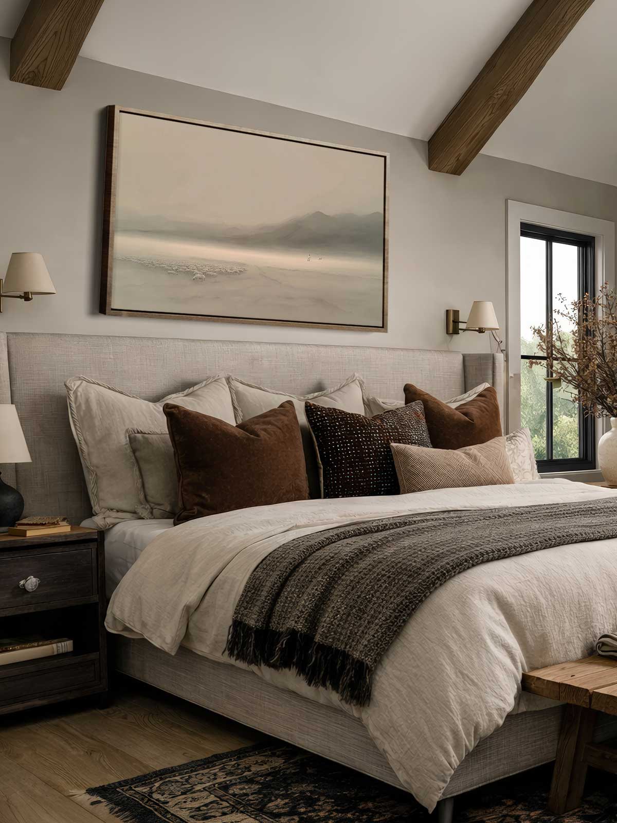 [29]-Framed-Canvas---Bedroom