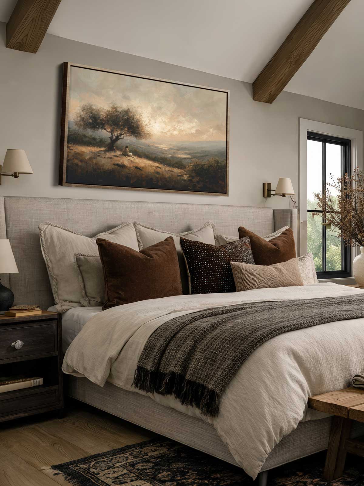 [29]-Framed-Canvas---Bedroom