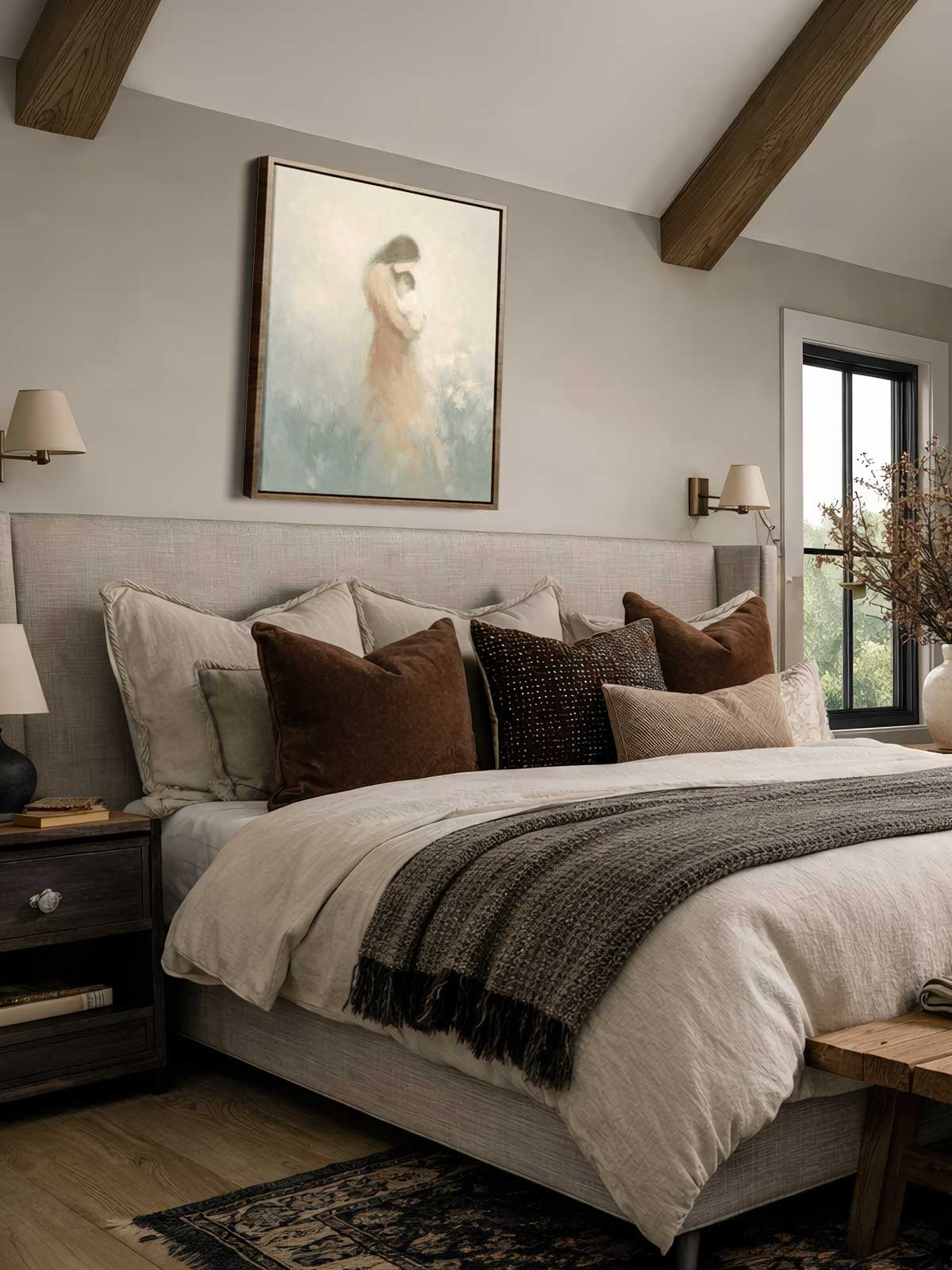 [29]-Framed-Canvas---Bedroom